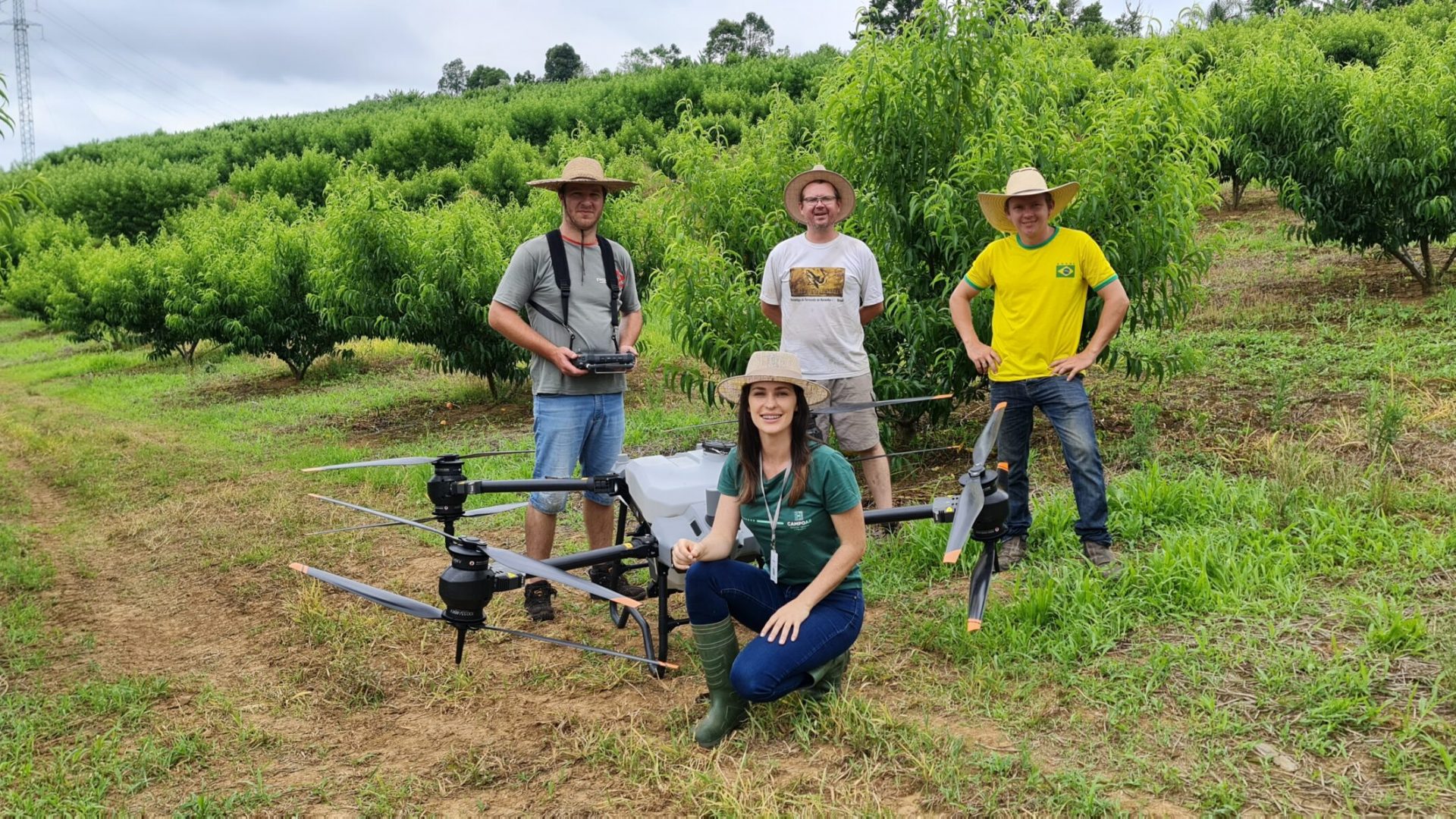 entrega técnica drone agrícola